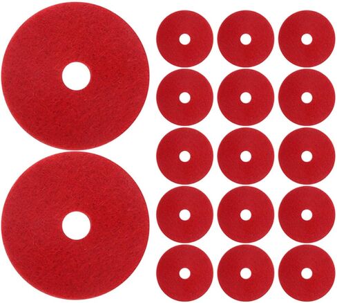 Zerodeko 24pcs Double Layer Red Cymbal Felt Pads 4x0.8cm Drum Mute Pads Set with Anti-vibration Washers for Enhanced Cymbal Protection and Sound Quality, Compatible with Drum Sets and Jazz in Saudi Arabia