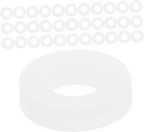 200pcs White Plastic Drum Washers Drum Set Accessories Cymbal Stand Noise Dampening Pads for Snare and Percussion Kit Practice and Performance in Saudi Arabia