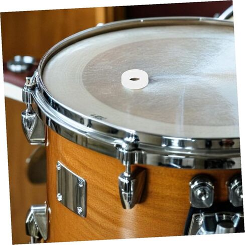 200pcs White Plastic Drum Washers Drum Set Accessories Cymbal Stand Noise Dampening Pads for Snare and Percussion Kit Practice and Performance in Saudi Arabia