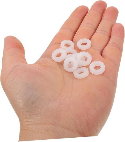 VANZACK 200pcs White Plastic Drum Washers Felt Pads Kit for Snare Drum and Cymbal Stand Noise Reduction and Stability Enhancement Percussion Instrument Accessories in Saudi Arabia