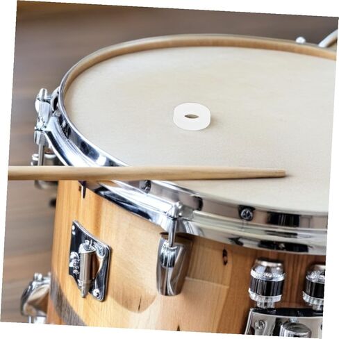 VANZACK 200pcs White Plastic Drum Washers Felt Pads Kit for Snare Drum and Cymbal Stand Noise Reduction and Stability Enhancement Percussion Instrument Accessories in Saudi Arabia