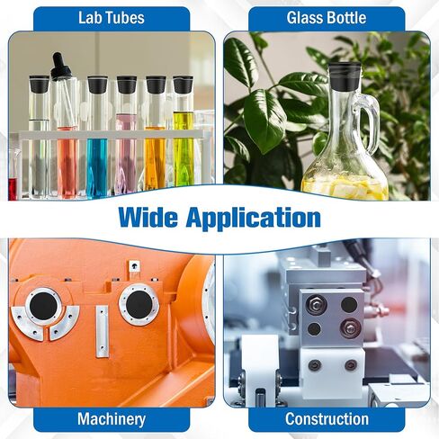 27Pack Solid Rubber Stopper, Coldairsoap Black Lab Plug, 10 Assorted Sizes 000# - 7# Sizes Assortment, for Hole Plugs, Spraying, Coating, Painting Protection in Kuwait