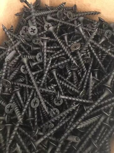 Coarse Thread Drywall Screws #6 x 2 inch (10LB) .Thread Sharp Point Drywall Screw with Phillips Drive #2 Bugle Head, Black, Ideal Screw for Drywall Sheetrock, Wood and More. in Kuwait