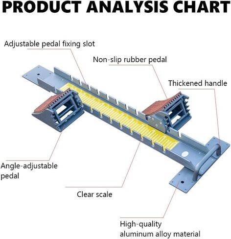 Sprinter Starting Block, Track and Field Starting Blocks, Adjustable 6 Angle Setting for Beginners, Multi Function Aluminum Alloy Starting Block, for Plastic Runway (90 CM B) in Saudi Arabia