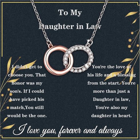 هدايا عيد الميلاد للابنة في قلادة القانون 925 الابنة الفضية الاسترليني في هدايا القانون من الأم في القانون هدايا عيد ميلاد مع بطاقة الرسائل ومربع الهدايا in Kuwait