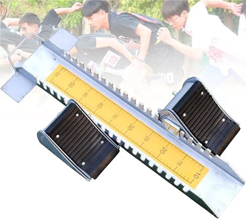 Sprint Starting Blocks: Aluminum Alloy Pedals for Easy Installation & Versatile Use on Cinder Tracks and Grass in Saudi Arabia