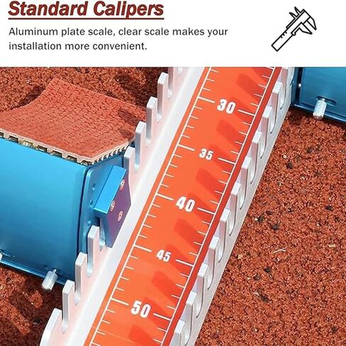 Athletics Starting Block with Adjustable Angles and Non-Slip Pedals for Plastic and Cinder Tracks, Rust-Resistant Plastic Runway Block in Saudi Arabia