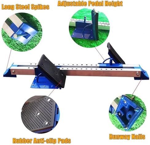 Starting Blocks for Track and Field, 6-Angle Adjustable Sprint Pedals for Competitions and School Sports Events in Saudi Arabia