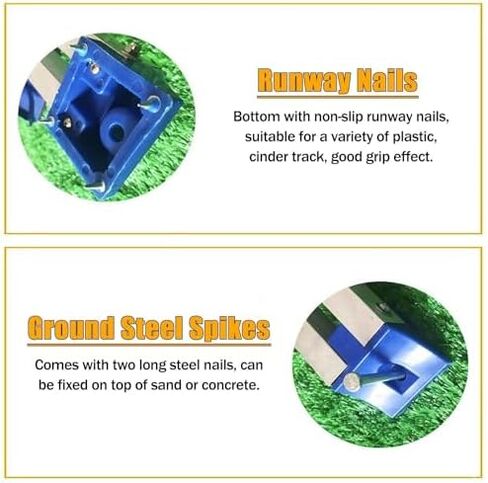Starting Blocks for Track and Field, 6-Angle Adjustable Sprint Pedals for Competitions and School Sports Events in Saudi Arabia