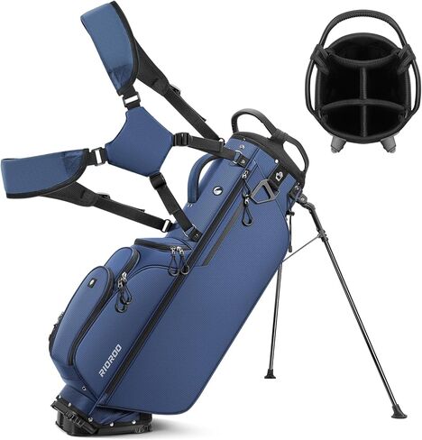 5 Way Golf Stand Bag with Full Length Dividers, Lightweight Golf Bag with Rain Cover, 6 Zippered Pockets & Cooler Bag, Breathable Straps in Kuwait