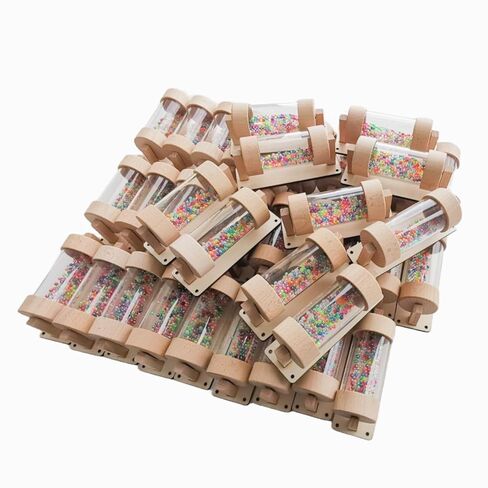 Rainstick Wooden Rainmaker Toy Musical Instrument Rhythm Instrument Raindrop Rattle Tube Toys for in Saudi Arabia