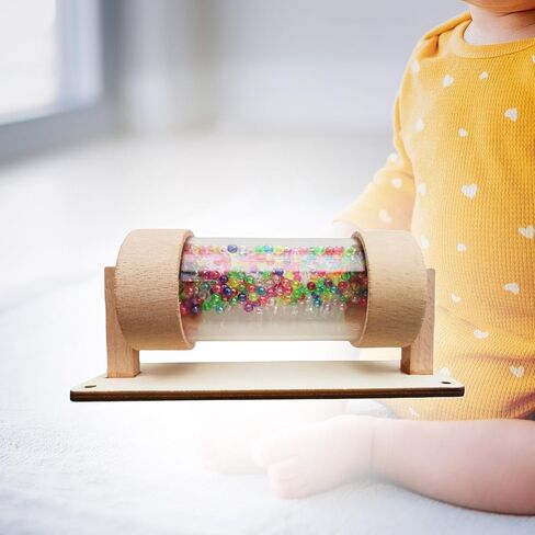 Rainstick Wooden Rainmaker Toy Musical Instrument Rhythm Instrument Raindrop Rattle Tube Toys for in Saudi Arabia