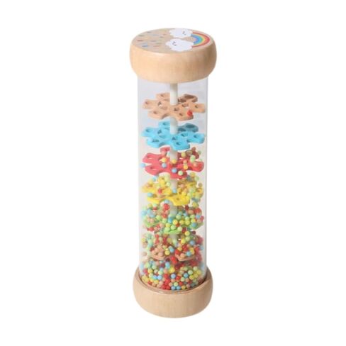 Hourglass Rain Music Rattle, Wooden Rattle Rainstick Rainstick Shaker Toy for Kids Boys Girls in Kuwait