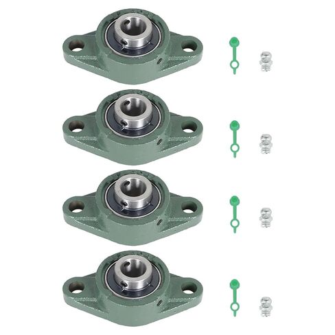 4Pcs UCFL204-12 Pillow Block Bearings 3/4 Inch Bore Square Flange Mounted Pillow Block Bearing 2 Bolt, Self Alignment in Saudi Arabia