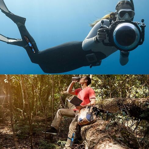 Comfecto Scuba Diving Knife with Sheath and Leg Strap, Stainless Steel Dive Knife for Saltwater Spearfishing, Sharp Diver Knife with Secure Lock for Snorkeling Safety Use in Kuwait