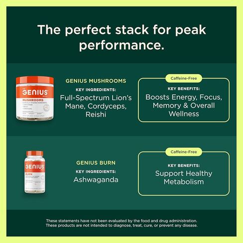 Genius Test, Advanced Testosterone Booster for Men - Natural Stamina, Endurance, Energy & Strength Enhancing Supplement - Lean Muscle Builder, Brain & Libido Support Male Supplements, 120 Veggie Pills in Kuwait