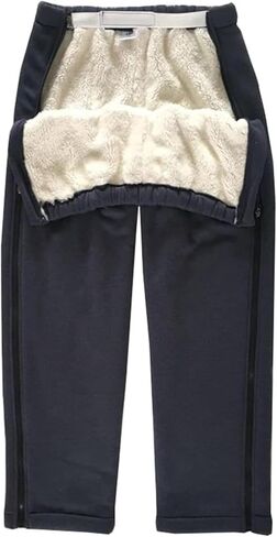 Patient Pants Patient Care Clothes, Clothing for Disability Elderly Surgery Patients, Easy to Wear and Take Off, Tear Away Pants, Soft Cotton Material for Fracture, Bedridden Patients, A, 3L in Saudi Arabia