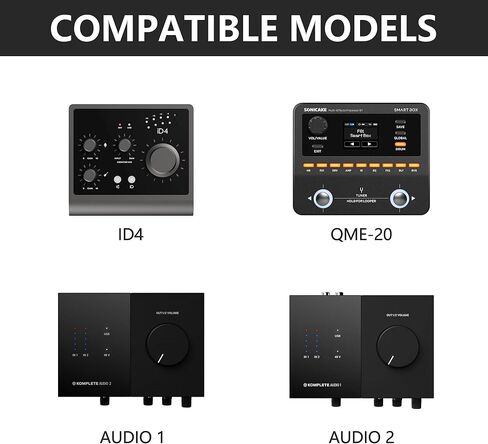 حافظة واجهة الصوت المتوافقة مع Sonicake QME-20/Audient iD4 MK2، NI komplete Audio1/2، تتميز ببطانة ناعمة، وجيب شبكي للكابلات، ومقبض مريح - مثالية للاستوديو والبروفة والسفر. in Saudi Arabia