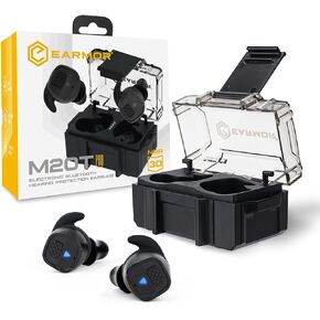 EARMOR M20T PRO حماية إلكترونية مطورة للأذن، NRR 30dB، بلوتوث 5.4، إلغاء الضوضاء وتضخيم الصوت، حماية تكتيكية للسمع لنطاق البندقية، مقاومة للماء والرياح in Kuwait