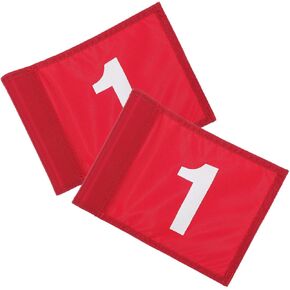 Ciieeo 2pcs Pin Flags Red Number 1 Training Flags Sturdy Targeting for Putting Practice Yard Course Equipment in Kuwait
