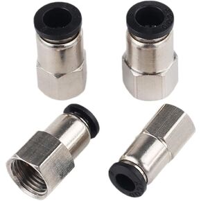1pcs 4 6MM Pneumatic Connector (M5''1/8''1/4'') Female thread Push In Fitting for Air Pipe joint(4mm,M5) in Saudi Arabia