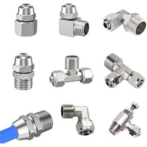 1 قطعة KPC KPCF KPD KSL هوائي سريع تشديد الأنابيب المشتركة خرطوم بولي يوريثان 4 6 8 10 12 مللي متر خيط الأنابيب القياسية البريطانية 1/8 "1/4" وصلة نحاسية (KPL (دوران 360) ، 10 مللي متر_1/4 بوصة in Kuwait