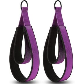 قطعتان من حزام البيلاتس، حزام يوجا مزدوج الحلقة مع بطانة سميكة مريحة وحلقات متينة على شكل حرف D لصالة الألعاب الرياضية المنزلية والبيلاتس وتمارين اليوجا in Kuwait