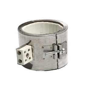 سخان شريط سيراميك من الفولاذ المقاوم للصدأ 220 فولت لآلة التشكيل بالحقن - معرف 70-200 مم، توافق الجهد المزدوج، عنصر تسخين فعال (1800 وات 100 × 120 مم (IDxH) in Kuwait