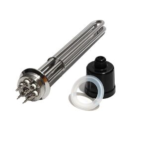 2" Tri-Clamp Heater, 3-12KW, 304 Stainless Steel, Dual Voltage 220V/380V for Homebrew, Water, and Oil Heating(with clamp,220V-12KW 355mmL) in Kuwait