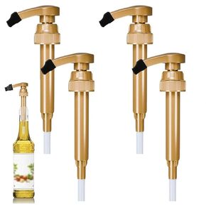 4 قطع مضخة شراب القهوة متوافقة مع مونين 25 أونصة (750 مل) زجاجة 10 سم مكعب مضخة توزيع شراب بديلة مع غطاء طرف للقهوة المثلجة والشاي الحليب والكوكتيلات والحلويات والآيس كريم وبار المنزل in Kuwait