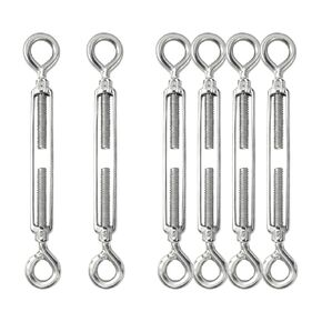 4 قطع من وصلات ربط المقطورة من الفولاذ المقاوم للصدأ 304، 3/16 بوصة (M5) شدادات شديدة التحمل للفك والفك لشد حبل الأسلاك للكابلات، شراع الظل، برغي تثبيت من الدرجة الصناعية in Kuwait