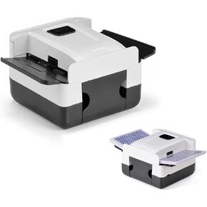 Rechargeable Automatic Card Shuffler Machine 2 Deck Portable 2000maH One-Press Electric Quiet Shuffling Small USB Type-C Playing Cards Poker, UNO, Blackjack, Skip-Bo, Phase 10, Spades, Bridge, Casino in Kuwait