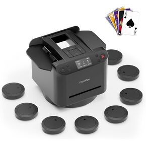 Automatic Card shuffler and Dealer 2-in-1 Machine 2026, 8 Remotes, Dealing Machine for 1-12 Players, Rotatable 180°/360°, Ultra Quiet, Rechargeable, for Board Game and Poker, Casino Card, UNO in Saudi Arabia