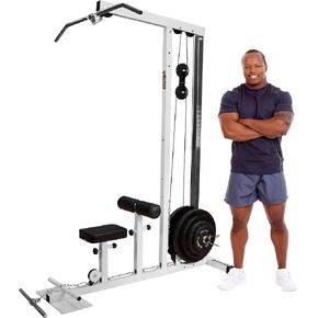 آلة السحب لأسفل DF910 LAT - سعة 500 رطل - آلة كابل برج LAT مع محطة بكرة ذات صف مرتفع ومنخفض - للألواح القياسية والأولمبية - معدات اللياقة البدنية المنزلية من Deltech Fitness in Kuwait