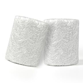 حصيرة من الألياف الزجاجية المفرومة 2 لفات 15.4 ياردة - عرض 4 بوصة، 1.5 أونصة، طقم إصلاح ألياف زجاجية قوية للتعزيز الهيكلي، سهلة الاستخدام (فضي، 4 بوصة × 15.4 ياردة) in Kuwait