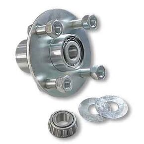 Adapter Hub, Zinc Plated Steel, with 5/8" ID Sealed Tapered Roller Bearing in Kuwait