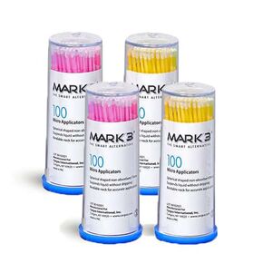 Mark3 8095 Disposable Micro Applicators Fine Assorted Colors Yellow Pink 400/Pk in Kuwait