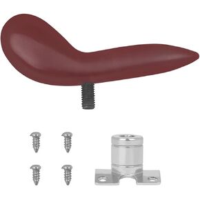 Bassoon Thumb Rest Finger Holder Set with Detachable Silver-plated Base Red Bassoon Finger Protector Pad with Hand Support and Screws in Kuwait