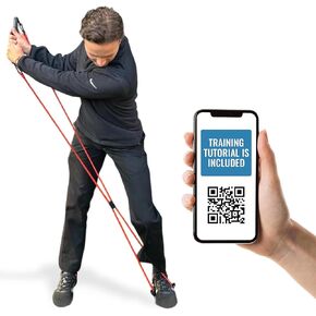 Golf Swing & Grip Accuracy & Power Trainer | Resistance Band Training Aid for Swing Path, Grip & Muscle Memory | Pre-Round Warm-Up & Practice Tool | Golf Training Aids & Accessories | Right Hand Only in Kuwait