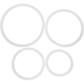 4 قطع من حلقات ترطيب الطبل من DOITOOL، كاتم صوت حلقة كتم الصوت لطبول 10/12/14/16 بوصة، حلقات ترطيب كاتم صوت الطبول للتحكم في الضوضاء وتحسين الصوت in Kuwait