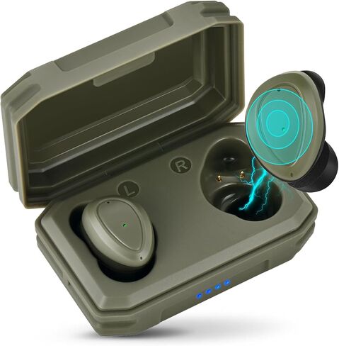 EP05 Electronic Shooting Earbuds with Bluetooth, SNR 29dB Hearing Protection, DSP Noise Reduction, Sound Amplification, All-Day Comfort for Shooting & Hunting in Kuwait