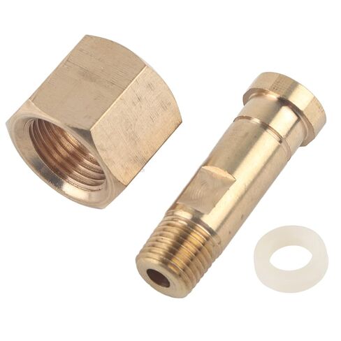 Pissente Brass CO2 Regulator Nut, Nipple, Washer with CGA-320 Thread for Tight Valve Fastening, Pissente92ca5t6kmp in Saudi Arabia