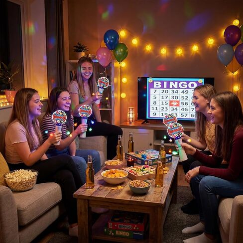 2 Pcs Light up Bingo Spinner Wand LED Glow Spin Bingo Game Gift Goodie Bag Stuffers for Birthday Party Favors (Batteries Not Included) in Saudi Arabia