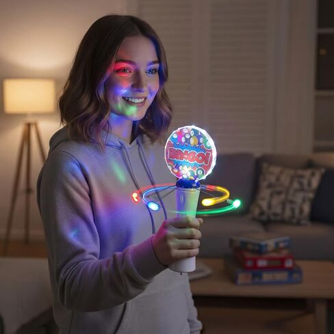 2 Pcs Light up Bingo Spinner Wand LED Glow Spin Bingo Game Gift Goodie Bag Stuffers for Birthday Party Favors (Batteries Not Included) in Saudi Arabia