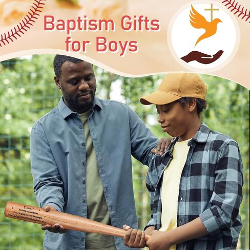 Baptism Confirmation Gifts for Boys, Baseball Bat Gifts for Men Boys 8-12, Bible Verse Christian Baseball Lover Present for Baptism Catholic Religious First Communion Confirmation in Saudi Arabia