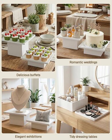 4 مجموعات من رافعات البوفيه المطورة من Redants، مجموعة عرض طاولة الحلوى مع تصميم قابل للتكديس والفصل، رافعات الطعام لحفلات العرض، وحوامل عرض الناهضات in Kuwait