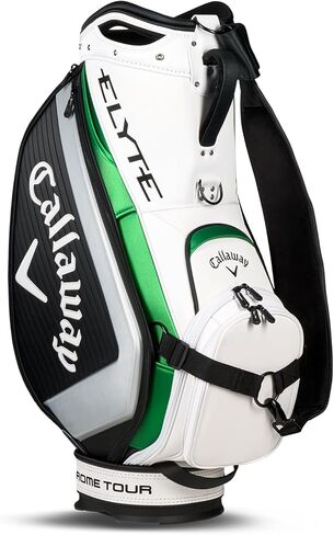Callaway Golf ELYTE Staff Tour Bag, White/Black/Green in Saudi Arabia