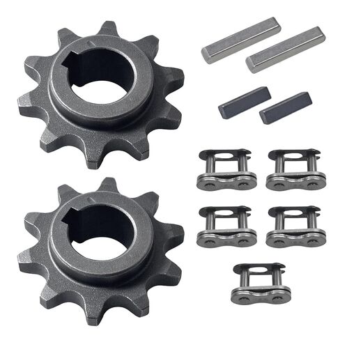420 Chain Sprocket 10 Tooth and 20 Tooth 5/8" Bore Jackshaft Sprocket for 196cc 6.5HP Coleman CT200U BT200X CT200U-EX KT196 Baja Heat Warrior MB165 MB200 Mini Bike Go Kart Parts in Saudi Arabia