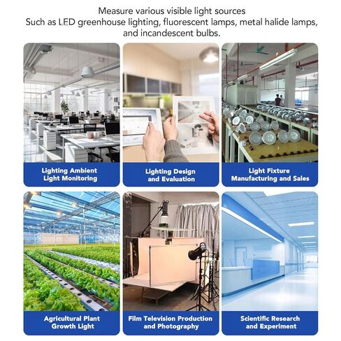 LX FC Meter, Digital Illuminometer Light Meter with Temperature Humidity Sensor for Various Light Sources in Saudi Arabia