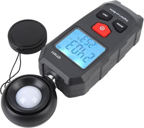 مقياس Lx Fc، مقياس الإضاءة الرقمي، مقياس الضوء لقياس نمو النبات مع شاشة LCD وتوفير البيانات in Saudi Arabia